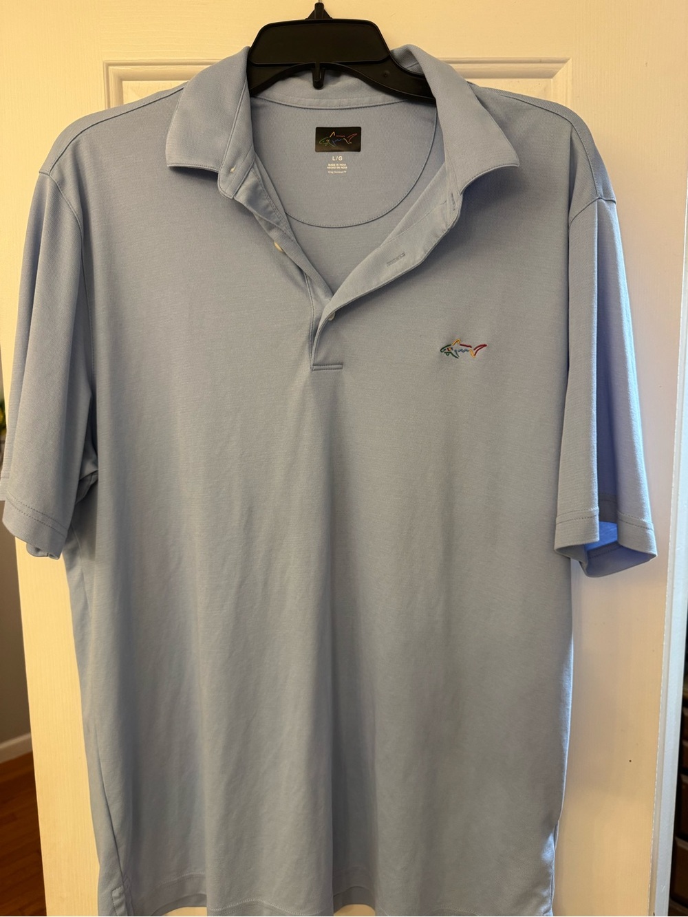 Greg Norman Light Blue Men's Polo Shirt